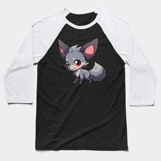 Cute jackal Baseball T-Shirt by Onceer
